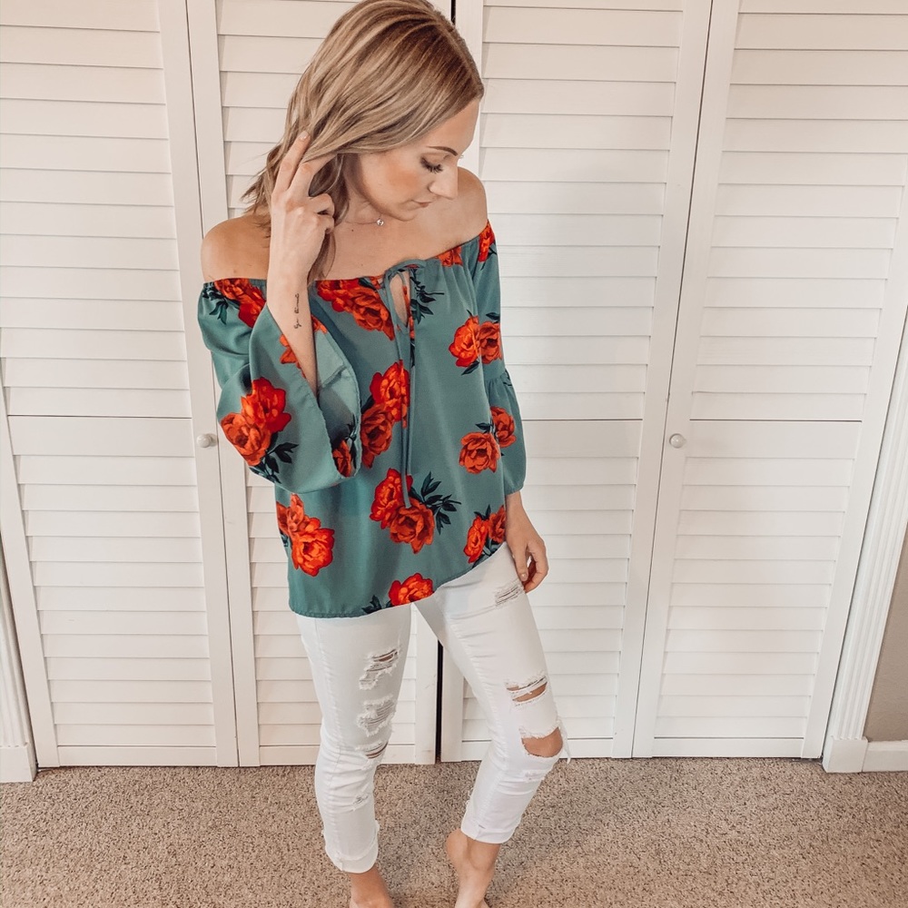 Off the shoulder shirt
